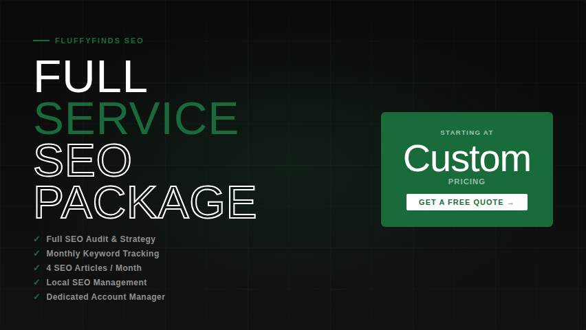 Full Service - SEO + Marketing + Content Package